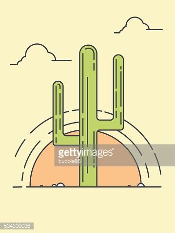 Desert Landscape vector image & clipart | Royalty Free