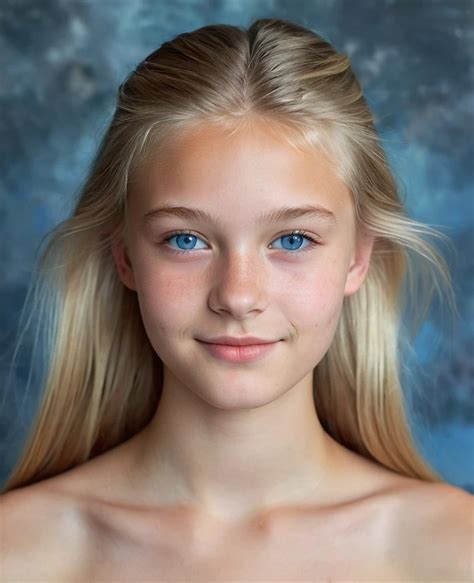 Retrato De Una Hermosa Adolescente Noruega A Os De Edad Senos