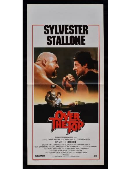 Locandina Over The Top Sylvester Stallone Menahem Golan Robert Loggia B