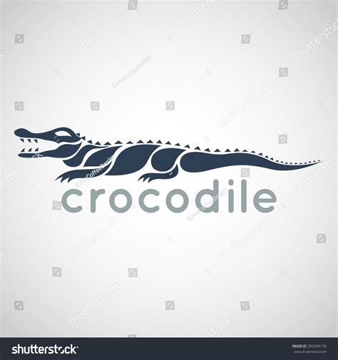 Crocodile Logo Vector Stock Vector Royalty Free 293343176