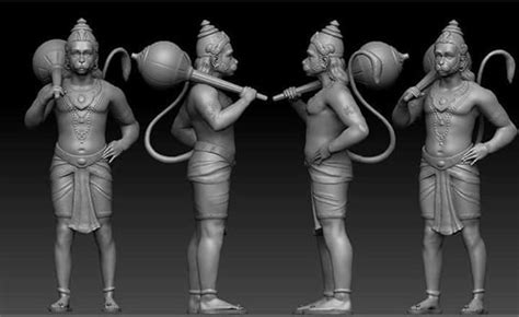 Hanuman Ji 3d Model 3d Printable Cgtrader