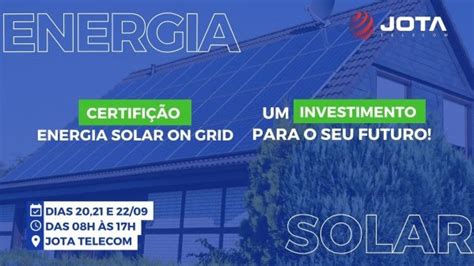 Certificação Energia Solar On Grid e Técnico Prático em Volta Redonda