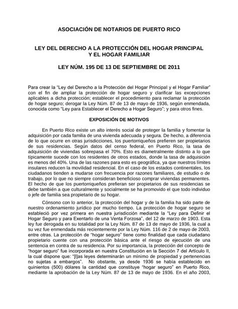 Pdf Asociaci N De Notarios De Puerto Rico Ley Del Derecho A La