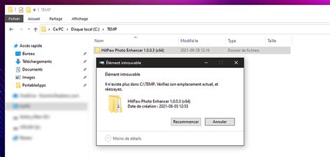 Impossible De Supprimer Un Dossier Dans Windows Il N Existe Plus