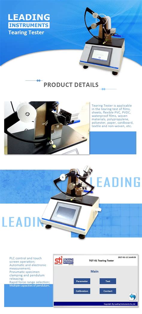 Astm D Elmendorf Tear Strength Test Equipment Paper Testing