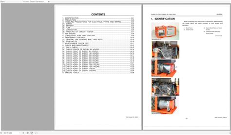 Kubota Diesel Generator Gl6000 Gl7000 Gl9000 Gl11000 Workshop Manual