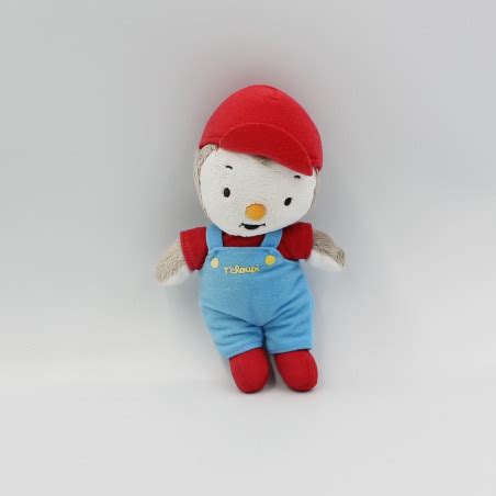 Doudou Tchoupi Salopette Bleu Casquette Rouge Jemini