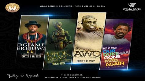 Wema Bank Brings Christmas Fun To Theatre Lovers With Duke Of Shomolus