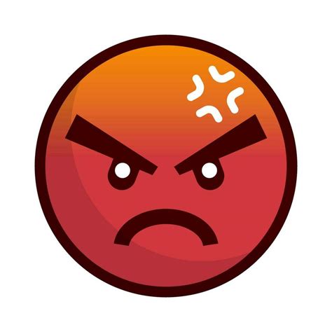 Angry Face Icon And Angry Sign Vector 34857115 Vector Art At Vecteezy