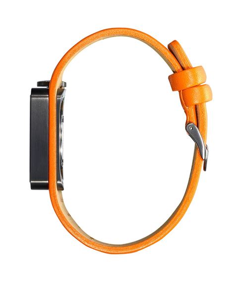 Montre Lip Big Tv Titane Squelette Orange Automatique