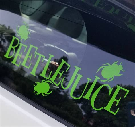 Beetlejuice Vinyl Decal Beetles Bumper Sticker Car Decal Etsy