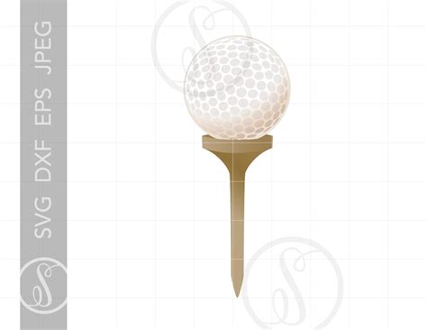 Golf Ball Tee Svg Vector Golf Ball Tee Clipart Golf Ball Tee Cut File