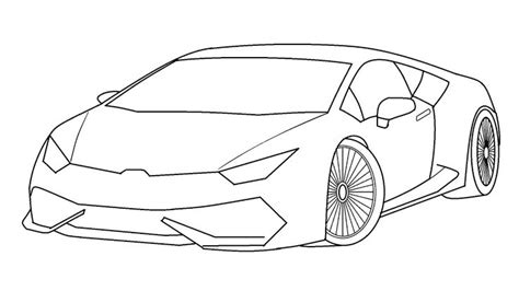 How to draw Lamborghini Car in computer using Ms Paint | 3D Car Drawing ...