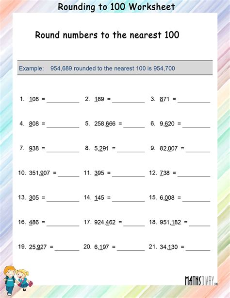 Rounding Numbers Math Worksheets Worksheets Library