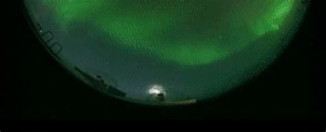 Aparece Una Espiral En Movimiento Sobre El Cielo De Alaska