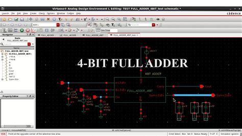 Cadence Virtuoso Bit Full Adder Design Youtube