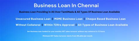 Apply Business Loan In Chennai Unsecured Loans Upto 5cr