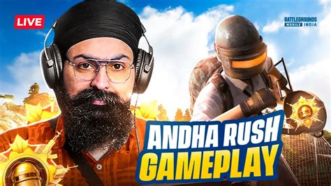 Andha Rush Gameplay Aslasardar Live Bgmilive Bgmi Gaming