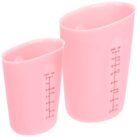 2 Pcs Milliliter Measuring Cup Pink Measuring Cups Measurement Tool ...