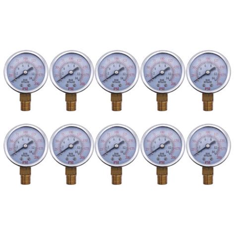 10 Pcs Air Compressor Pressure Gauges Fit Coleman Powermate LA0631112