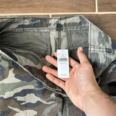 Bnwt American Eagle Camo Cargo Pants Size 32x34 Depop