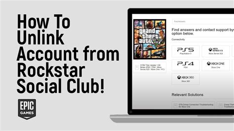 How To Unlink Epic Games Account From Rockstar Social Club Easy Youtube