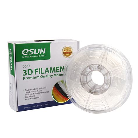 易生esun Pc聚碳酸酯高韧透明3d打印机耗材fdm材料1kg175mm适用于anycubic闪铸极光尔沃创想等3d打印机