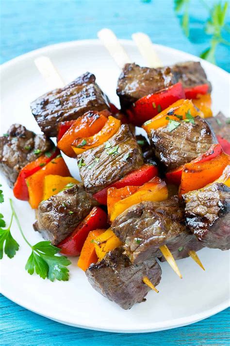 Pepper Steak Kabobs With Some Side Dish Tips Healthy Fitness Meals