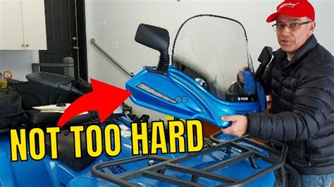 Installing A Vipair Windshield On Your Atv Step By Step Youtube