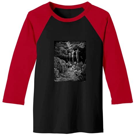 Gustave Dore The Crucifixion Bible Biblical Christ Crucify Baseball Tees Sold By Fernandodhurley