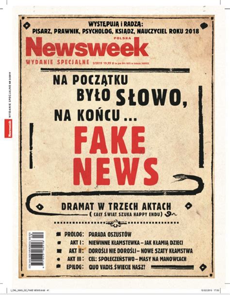 Newsweek przygotował wydanie specjalne o fake newsach