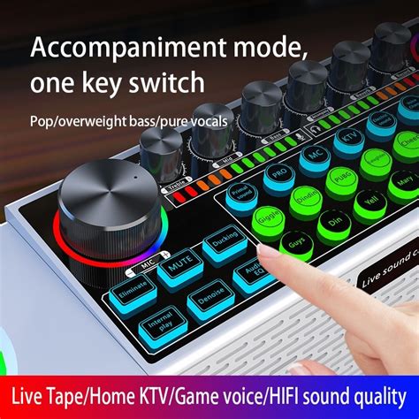 Sy Home Live Broadcast Sound Card Multifunctional Wireless Bluetooth