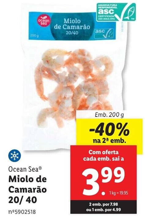 Promo O Ocean Sea Miolo De Camar O Emb G Em Lidl