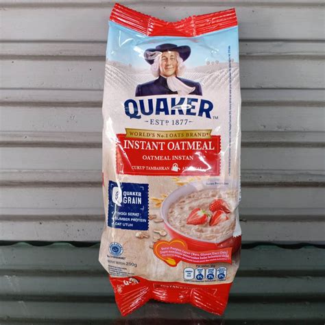 Quaker Instant Oatmeal 200 Gram Lazada Indonesia