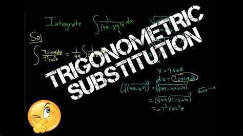 Trigonometric Substitution Case 1 Youtube