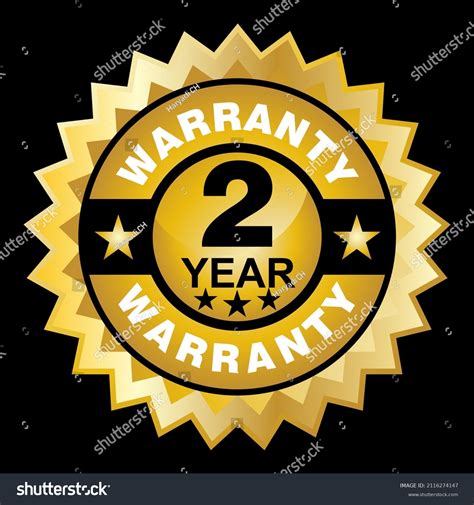 Warranty 2 Year Sticker Label Vector Stock Vector (Royalty Free) 2116274147 | Shutterstock