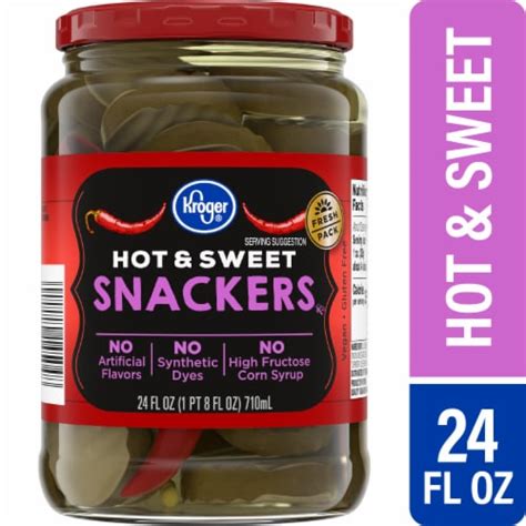 Kroger Hot Sweet Snackers Pickles Fl Oz Kroger