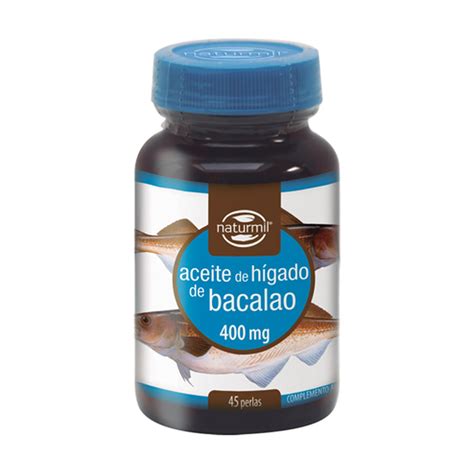 Aceite De H Gado De Bacalao C Psulas De Mg De Naturmil Naturitas