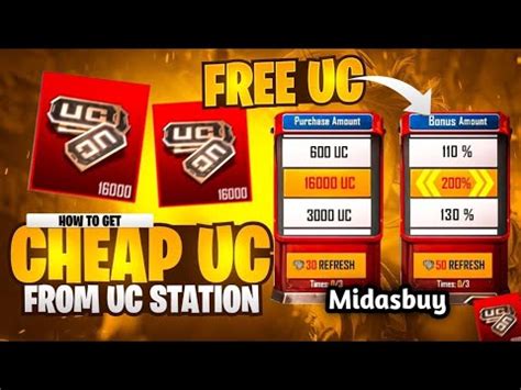 Midasbuy Uc Station Uc Station Discount Trick Free Extra Uc In