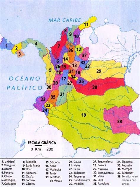 Mapa De La Rep Blica De Nueva Granada En Mapas Mapa