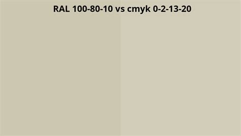 Ral 100 80 10 Vs Cmyk 0 2 13 20 Ral Colour Chart Uk