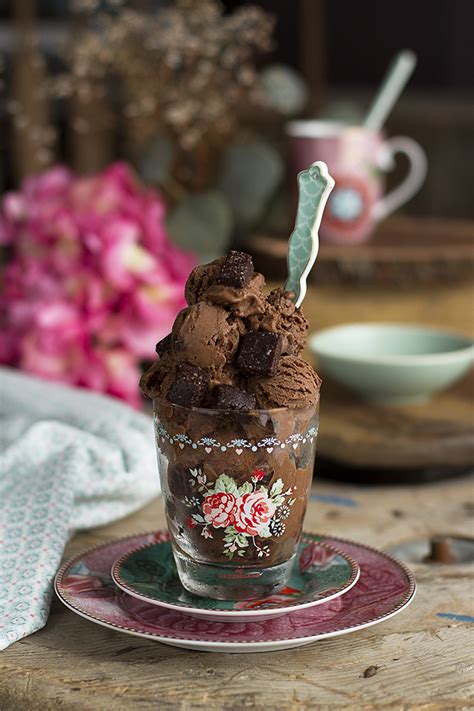 Helado De Chocolate Y Brownie Healthy Saludable Rico