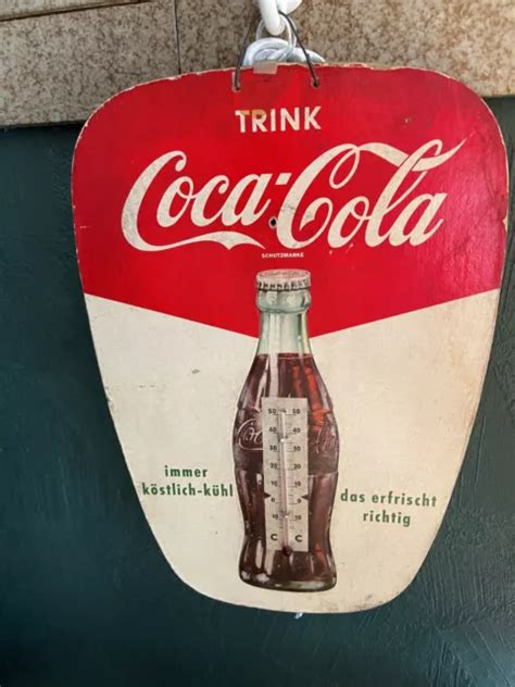 Original Coca Cola Thermometer Er Jahre Vintage Alte Reklame