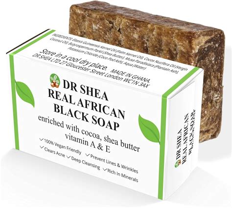 Organic African Black Soap 100g Antibacterial Body Wash And Hand Wash