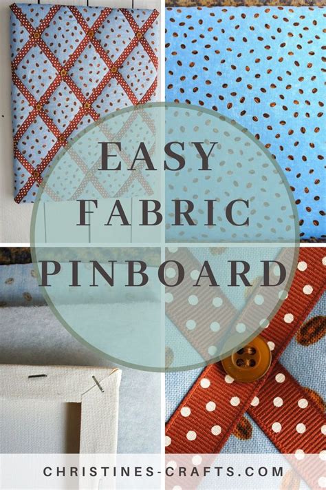 How To Make A Fabric Pinboard Christines Crafts Pinboard Diy