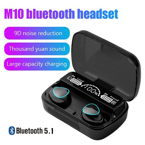 M10 Earbuds Tws Wireless Earbuds Bluetooth Headset Hifi Touch Control