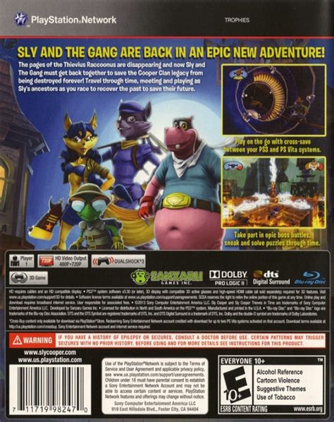 Sly Cooper Thieves In Time Gameplanet