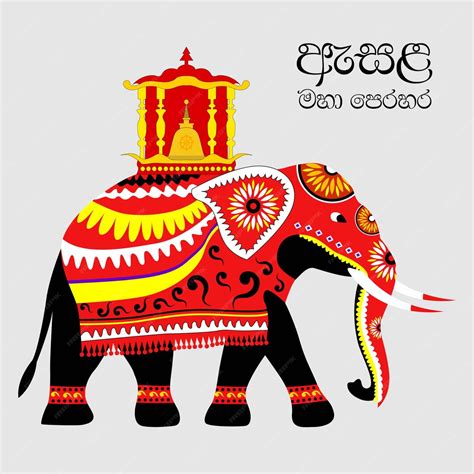 Premium Vector Kandy Esala Perahera Sri Lanka Kanday Dalada Kingdom
