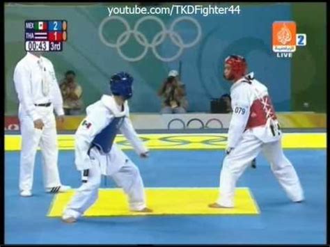 Taekwondo Olympic Games Beijing 2008 Men 58 Kg Mexico Vs Thailand