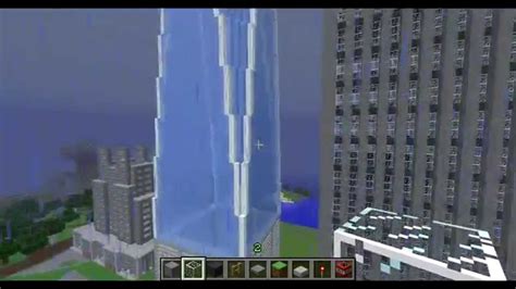 Minecraft Creation New York City Skyline W Other Buildings Youtube